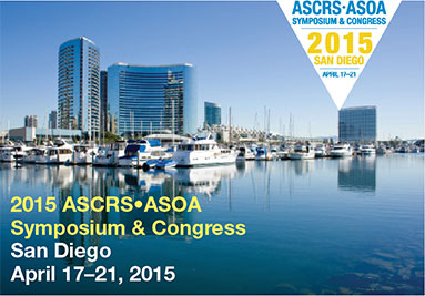 Dr Vryghem nam deel aan het ASCRS-ASOA congres in San Diego (U.S.A) van 17 tot 21 april 2015