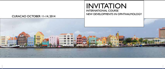 Dr. Vryghem uitgenodigd in Curaçao op het 'International Course on New Developments in Ophthalmology'.